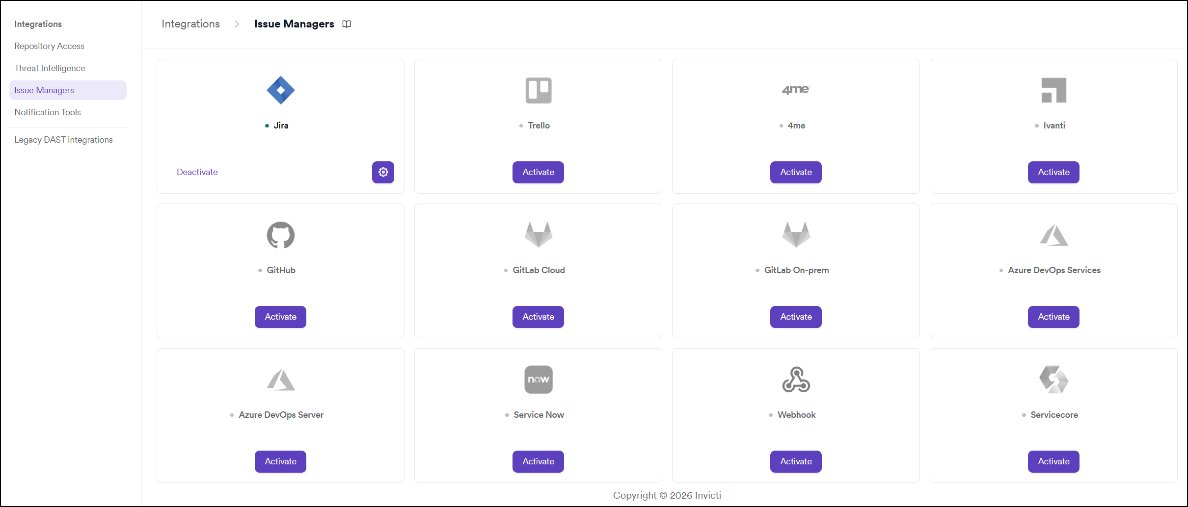 Issue Manager tab