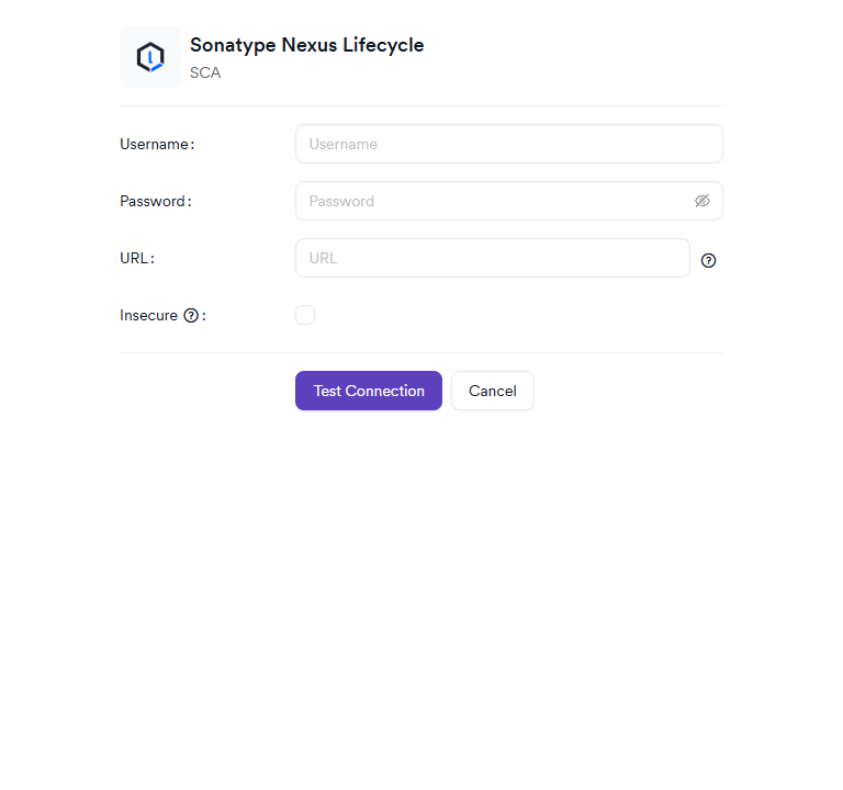 Sonatype Nexus Lifecycle settings