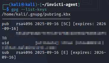 List keys to identify key-id