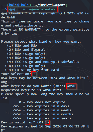 Dedicated service account key