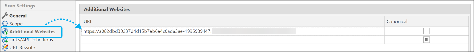 Additional websites in Invicti Standard.