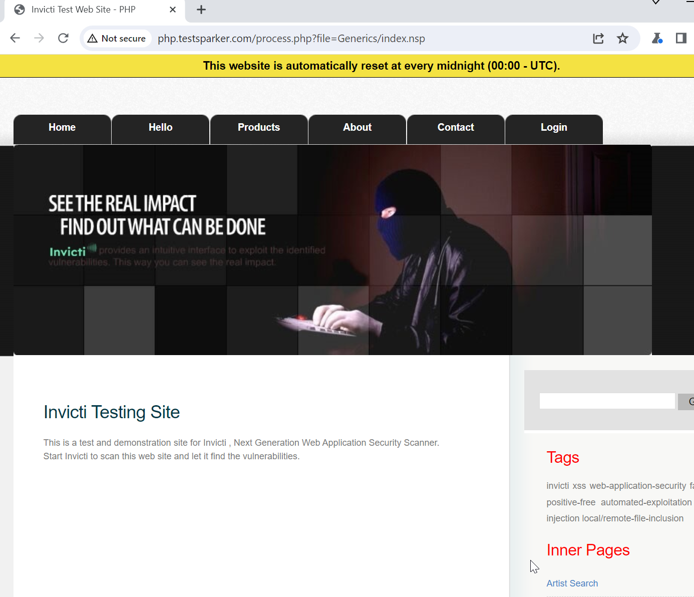 Test website in regular Chrome browser