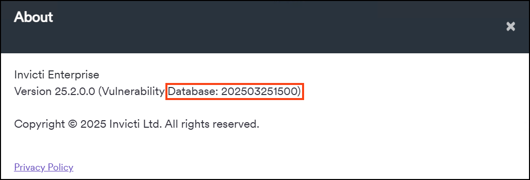 VDB version missing or incorrect