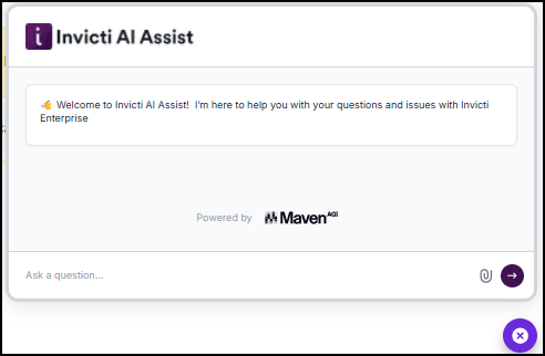 AI Assist bot location in bottom right corner