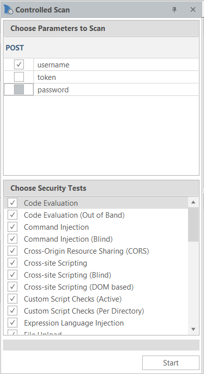 Controlled Scan panel in Scan Summary Dashboard