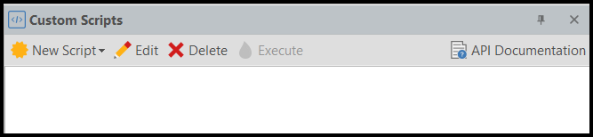 Custom Scripts panel in Scan Summary Dashboard