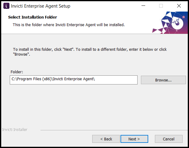 Installation folder for the agent.