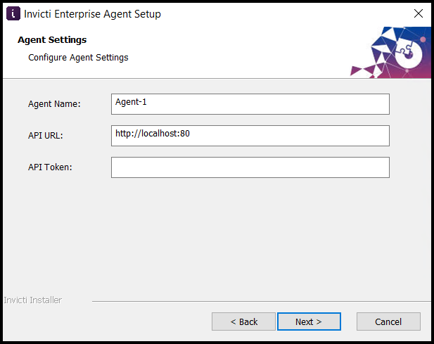 Invicti Enterprise Agent setup.