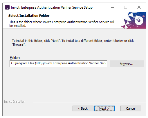 Select Installation Folder
