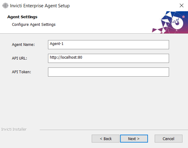 Invicti Enterprise Agent Setup details.