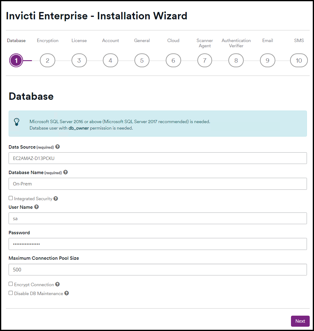 Database Connection.