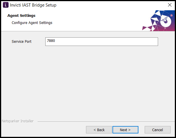 IAST Bridge agent settings.
