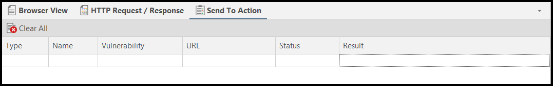 Send to Action panel in Scan Summary Dashboard
