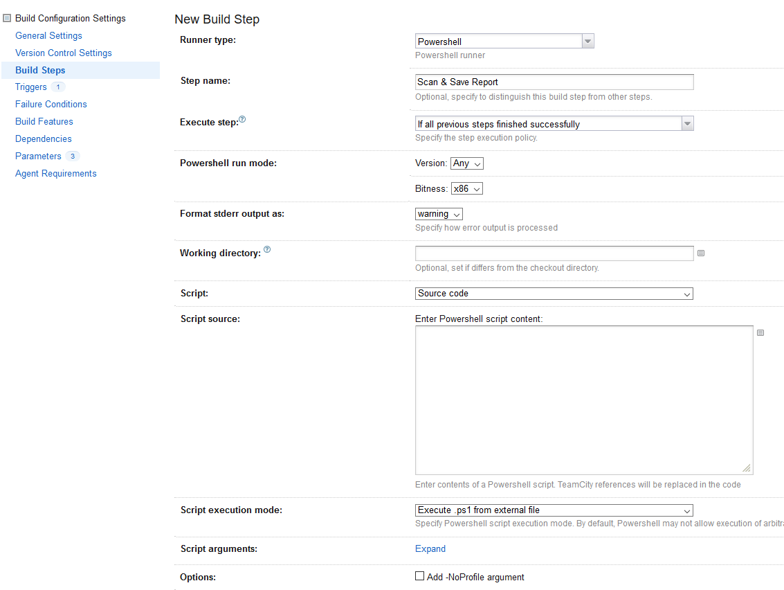 Add incremental build step
