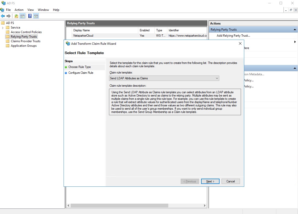 ADFS Edit Claim Issuance Policy