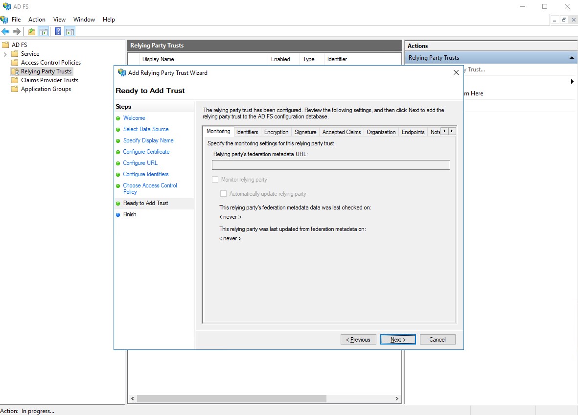 ADFS Choose Access Control Policy