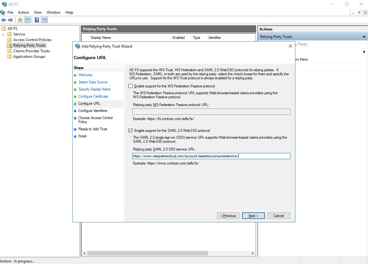 ADFS Configure Certificate