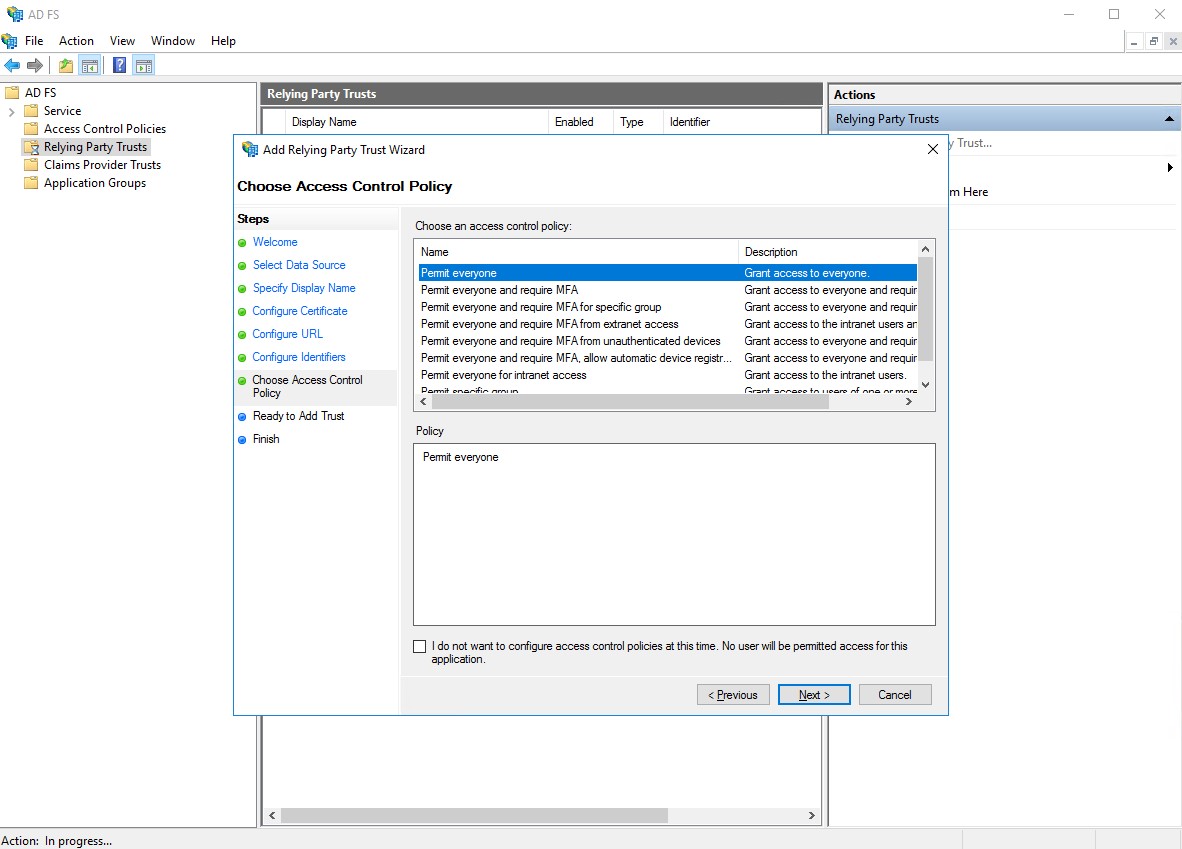 ADFS Configure Identifiers