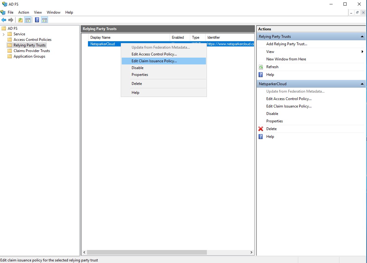 The Relying Party Trust