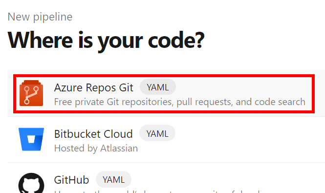 Azure repo git