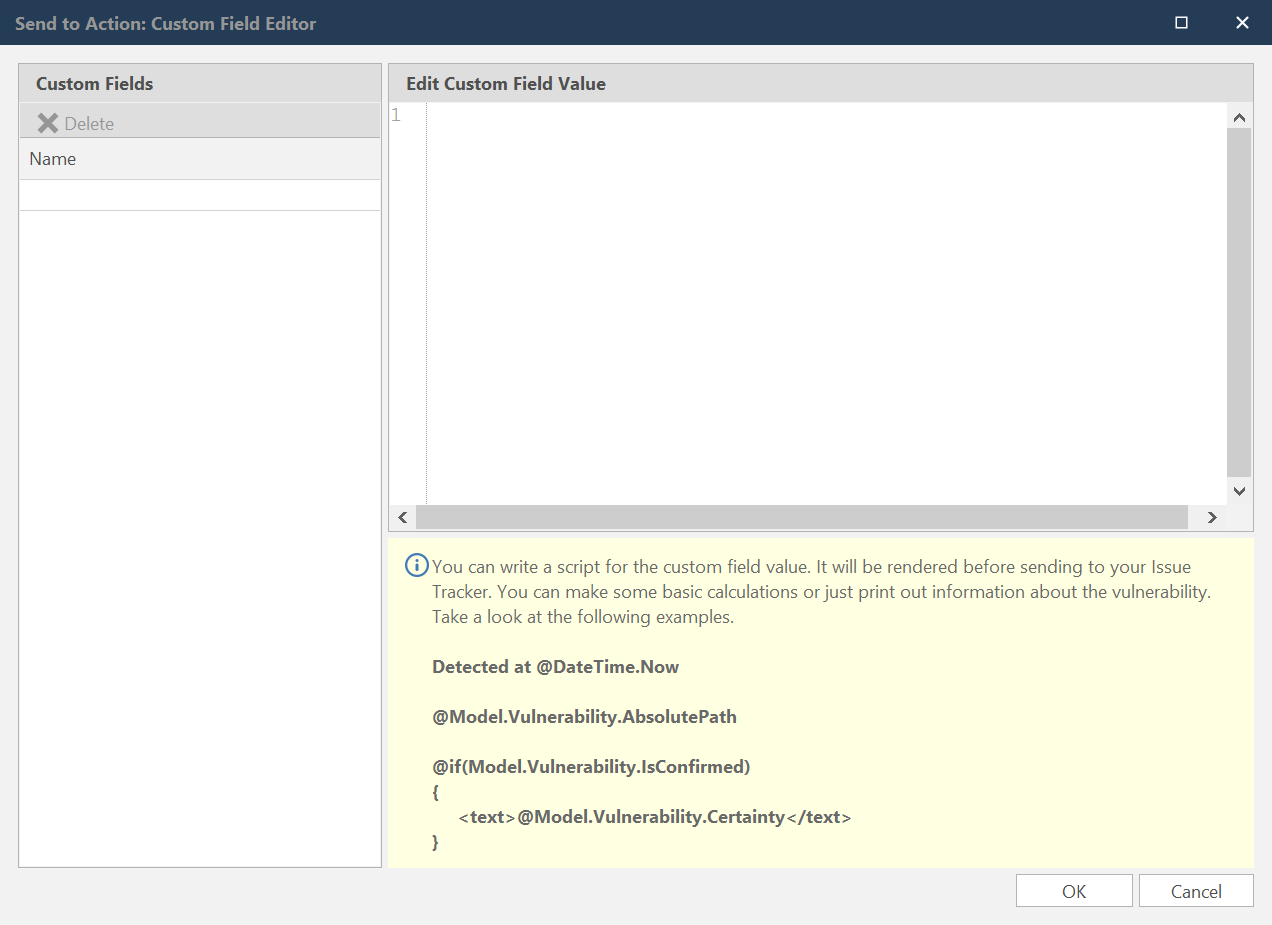 Bugzilla custom field menu