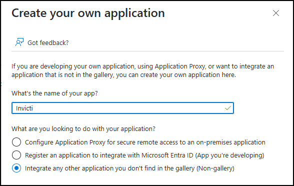 Setting up integration of your own application with Microsoft Entra ID