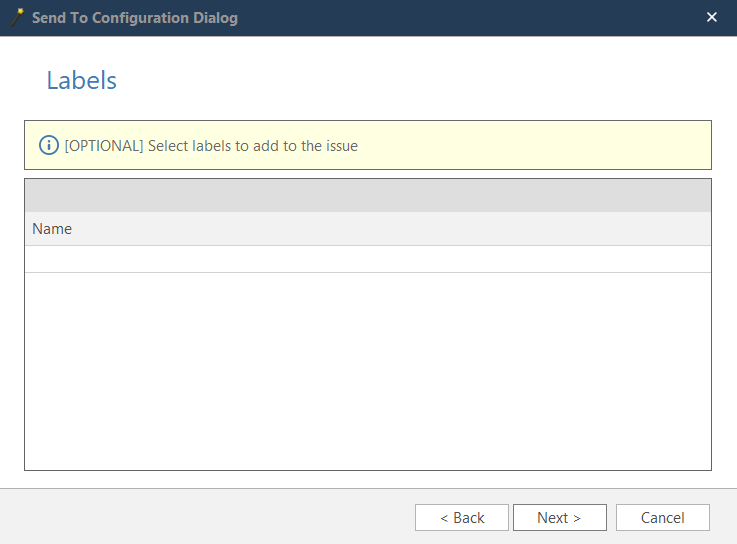 GitLab wizard assignee and milestone configuration steps