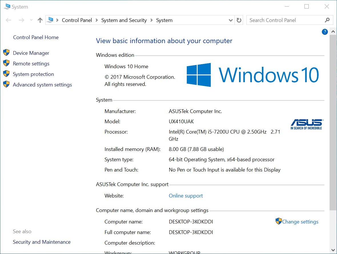 Accessing System Properties from This PC context menu