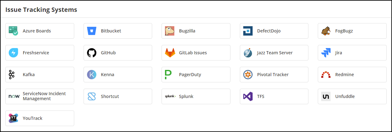Invicti Enterprise main menu showing Integrations section with New Integration option for GitLab