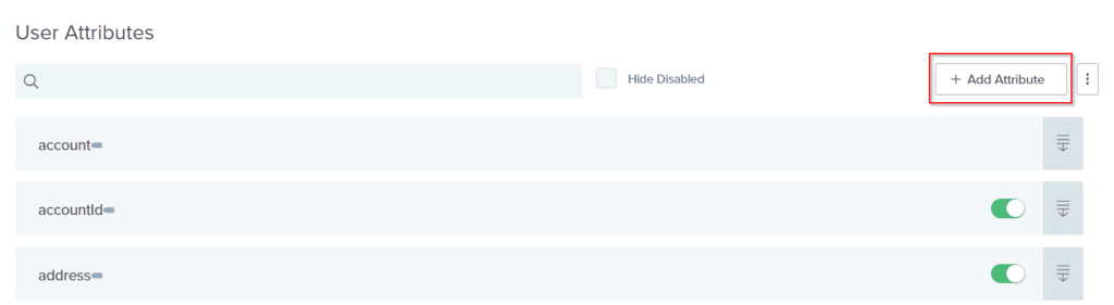 Ping Identity Identities Attributes