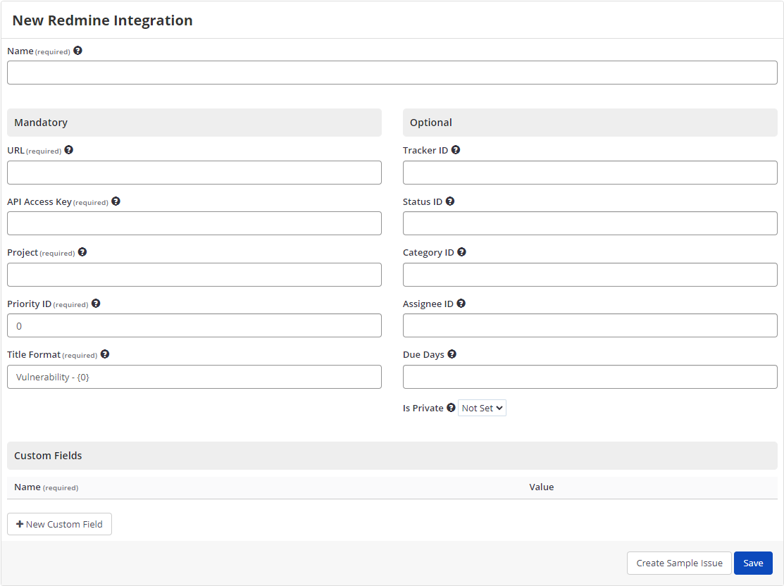 Redmine selection from issue tracking systems integration options
