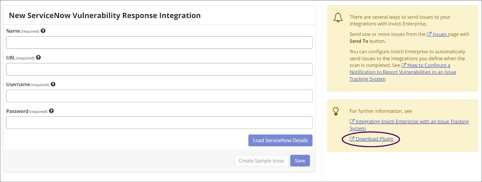Downloading the ServiceNow Vulnerability Response plugin file