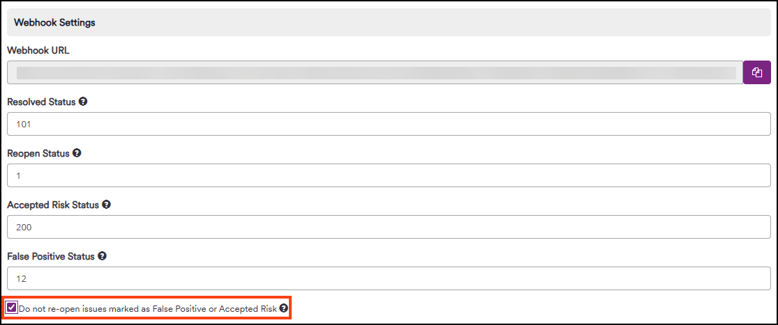 Enabling the option to prevent reopening false positive issues in ServiceNow