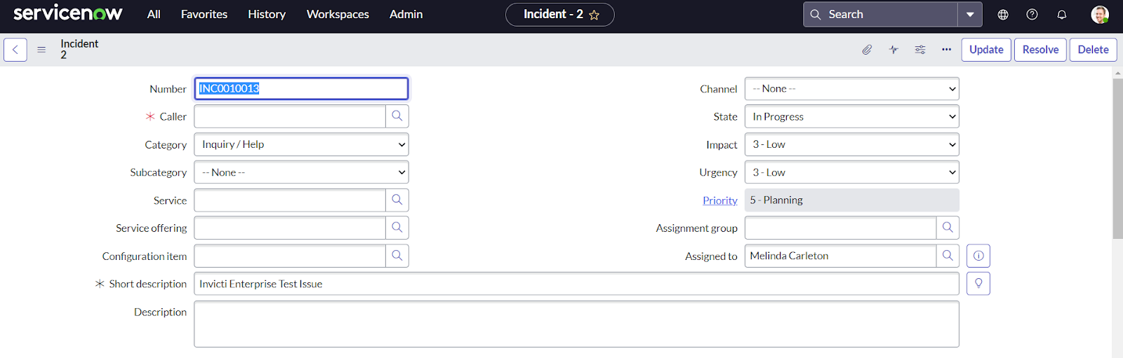 Viewing issues in ServiceNow Vulnerability Response platform