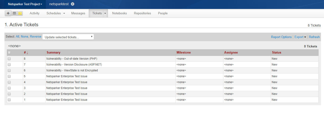 Unfuddle project interface showing how to extract Project ID from URL for integration configuration