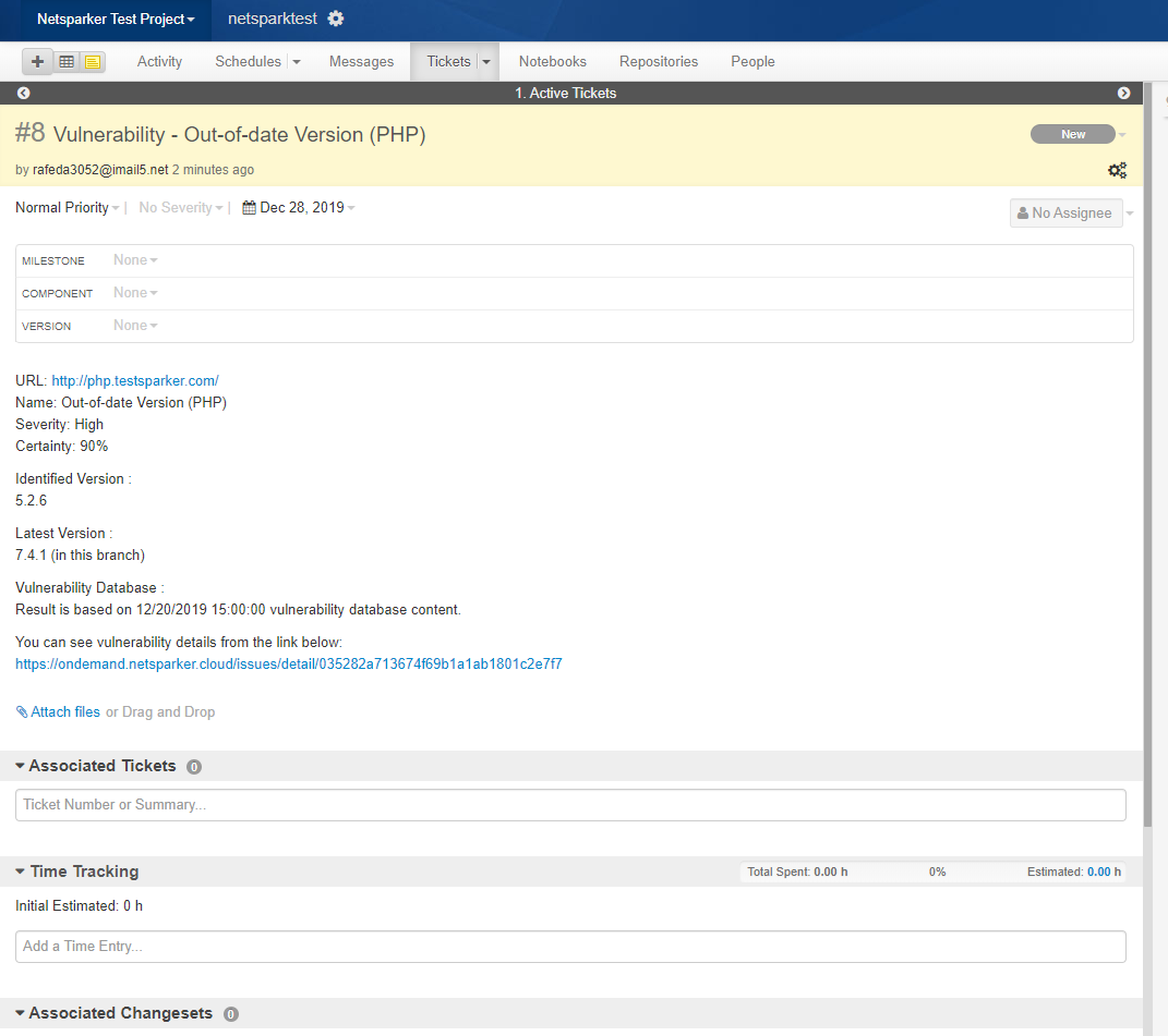 Unfuddle project interface showing how to extract Project ID from URL for integration configuration