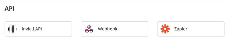 Webhook integration selection