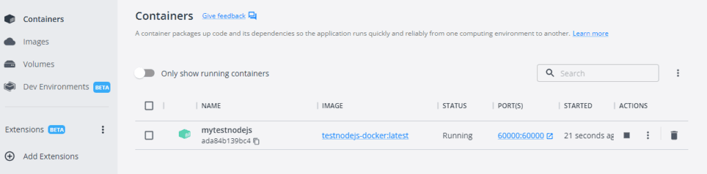 Build and run Docker image