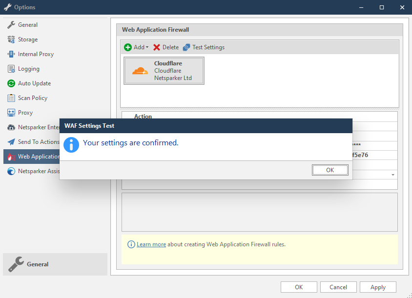 Cloudflare WAF Integration