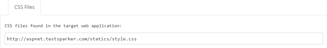 CSS Files node in Invicti Enterprise