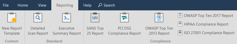 New Report Template Dialog