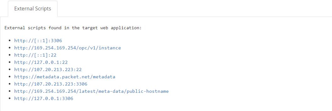 External Scripts node in Invicti Enterprise