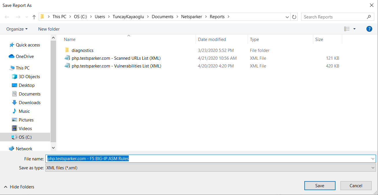 F5 BIG-IP ASM WAF Export in Enterprise