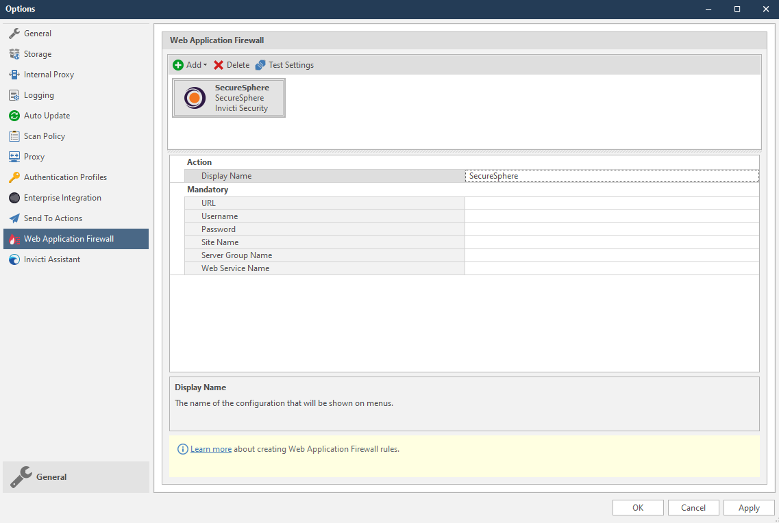 Imperva SecureSphere WAF Integration