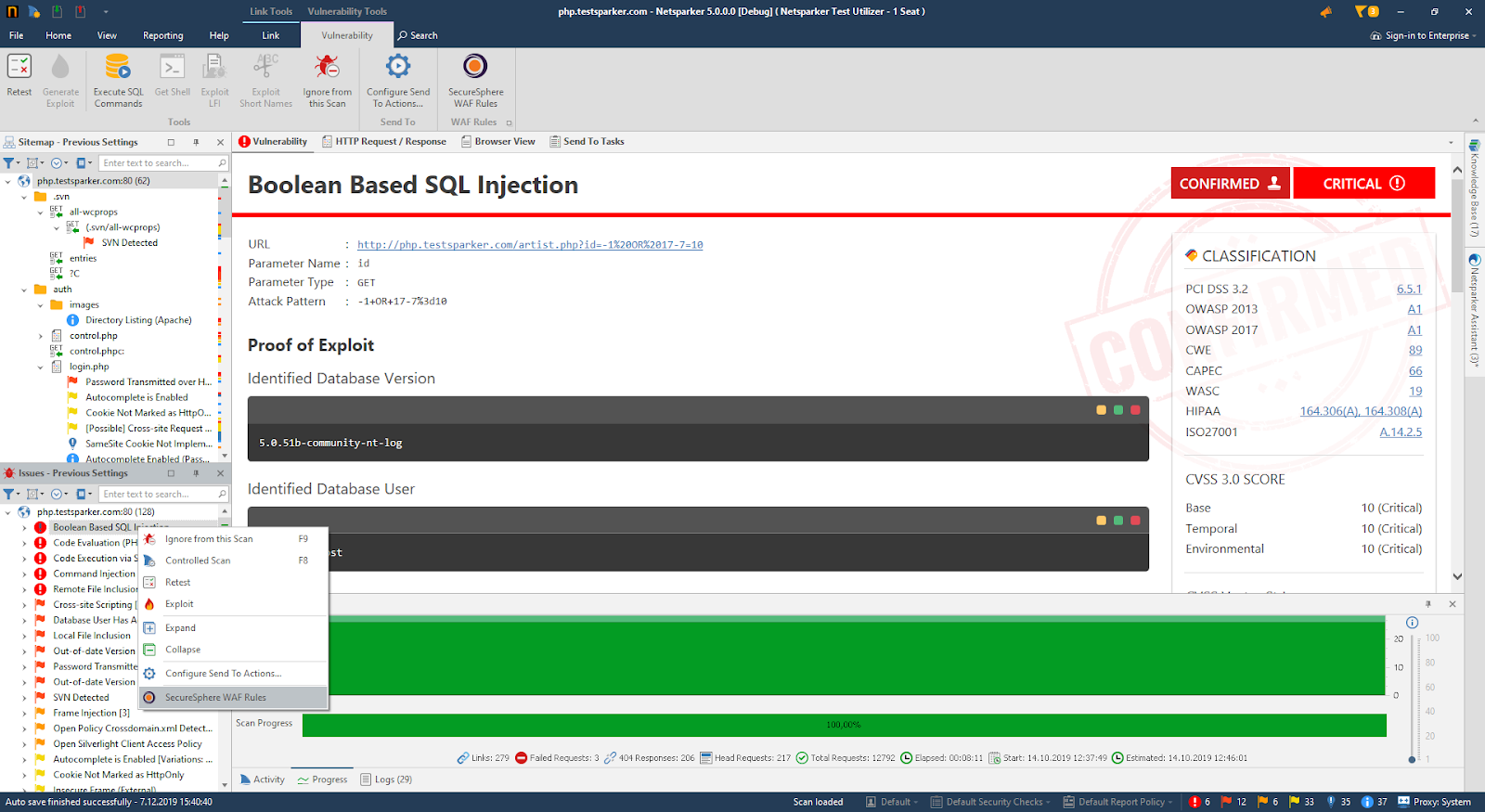 Imperva SecureSphere WAF Integration