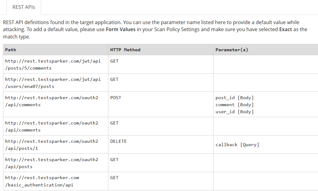Recent scans and report selection