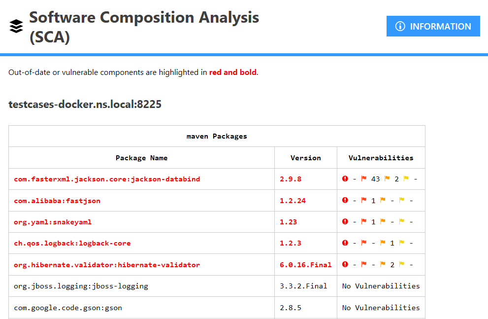 Third-party components listed in Knowledge Base Viewer