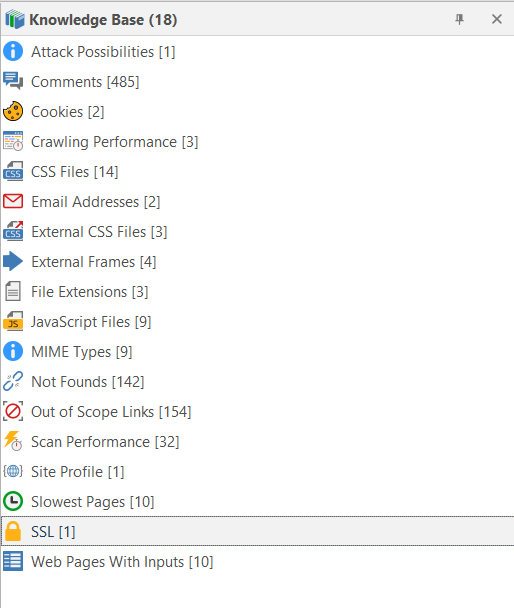 SSL node in Invicti Standard