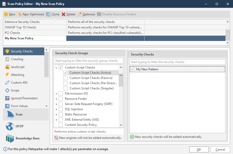 Logs panel in Invicti Standard.