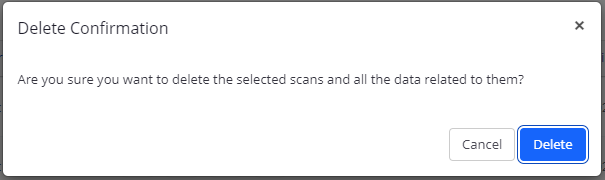 Delete confirmation dialog.